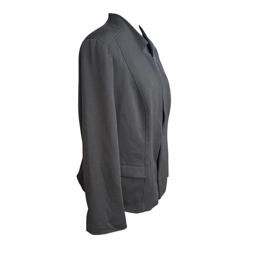 Chico's Blazer Chico's Womens Size XL 3 Black Solid Long Sleeve Jacket